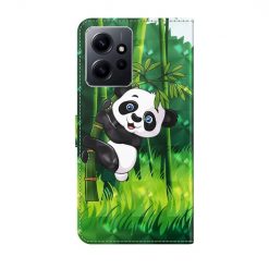 Lacné Kryty | Knižkové puzdro Trendy Cross case Panda – Xiaomi Redmi Note 12 (4G) | Lacné Kryty