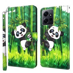 Lacné Kryty | Knižkové puzdro Trendy Cross case Panda – Xiaomi Redmi Note 12 (4G) | Lacné Kryty