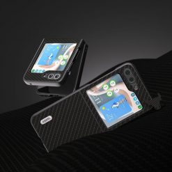 Kryt Abeel Carbon Fiber Čierny – Samsung Galaxy Z Flip 5 | Lacné Kryty Lacné Kryty | Kryt Abeel Carbon Fiber Čierny – Samsung Galaxy Z Flip 5 | Lacné Kryty