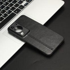 Lacné Kryty | Kryt Shockproof Sewing Cow Pattern čierny – Huawei P60 Pro | Lacné Kryty