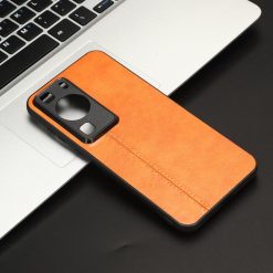 Lacné Kryty | Kryt Shockproof Sewing Cow Pattern oranžový – Huawei P60 Pro | Lacné Kryty