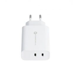 Lacné Kryty | Nabíjačka do siete Forcell 2 USB-C 3A 35W Power Delivery + Quick Charge 4.0 biela | Lacné Kryty