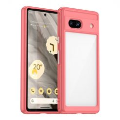 Lacné Kryty | Ochranný kryt Colorful Acrylic case červený – Google Pixel 7a 5G | Lacné Kryty