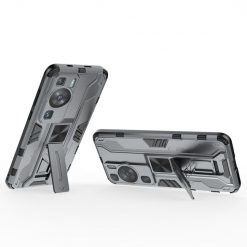 Lacné Kryty | Odolný Kryt Holder armor case sivý – Huawei P60 Pro | Lacné Kryty