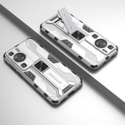 Lacné Kryty | Odolný Kryt Holder armor case strieborný – Huawei P60 Pro | Lacné Kryty