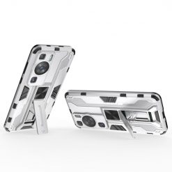 Lacné Kryty | Odolný Kryt Holder armor case strieborný – Huawei P60 Pro | Lacné Kryty