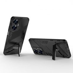 Lacné Kryty | Odolný Kryt Punk armor case čierny – Realme C55 | Lacné Kryty
