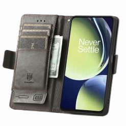 Lacné Kryty | Peňaženkové puzdro CaseNeo sivé – OnePlus Nord CE 3 Lite 5G | Lacné Kryty