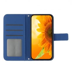 Peňaženkové puzdro Embossing Pattern Kvet modré – T Phone Pro / T Phone Pro (2023) | Lacné Kryty Lacné Kryty | Peňaženkové puzdro Embossing Pattern Kvet modré – T Phone Pro / T Phone Pro (2023) | Lacné Kryty