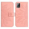 Lacné Kryty | Peňaženkové puzdro Embossing Pattern Kvet fialové – T Phone Pro / T Phone Pro (2023) | Lacné Kryty