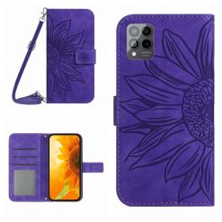 Peňaženkové puzdro Embossing Pattern Kvet tmavofialové – T Phone Pro / T Phone Pro (2023) | Lacné Kryty Lacné Kryty | Peňaženkové puzdro Embossing Pattern Kvet tmavofialové – T Phone Pro / T Phone Pro (2023) | Lacné Kryty