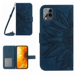 Peňaženkové puzdro Embossing Pattern Kvet tmavomodré – T Phone Pro / T Phone Pro (2023) | Lacné Kryty Lacné Kryty | Peňaženkové puzdro Embossing Pattern Kvet tmavomodré – T Phone Pro / T Phone Pro (2023) | Lacné Kryty