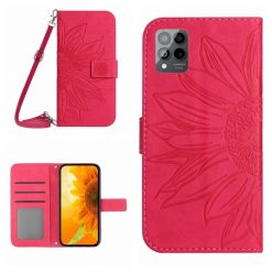 Peňaženkové puzdro Embossing Pattern Kvet tmavoružové – T Phone Pro / T Phone Pro (2023) | Lacné Kryty Lacné Kryty | Peňaženkové puzdro Embossing Pattern Kvet tmavoružové – T Phone Pro / T Phone Pro (2023) | Lacné Kryty