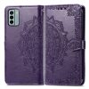 Lacné Kryty | Peňaženkové puzdro Embossing Pattern Mandala Flower modré – Nokia G22 | Lacné Kryty