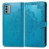 Lacné Kryty | Peňaženkové puzdro Embossing Pattern Mandala Flower fialové – Nokia G22 | Lacné Kryty