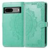 Lacné Kryty | Peňaženkové puzdro Embossing Pattern Mandala Flower modré – Google Pixel 7a 5G | Lacné Kryty