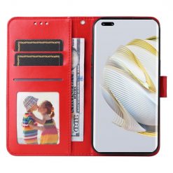 Lacné Kryty | Peňaženkové puzdro Embossing Pattern Slnečnica červené – Huawei Nova 10 | Lacné Kryty