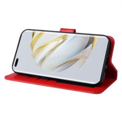 Lacné Kryty | Peňaženkové puzdro Embossing Pattern Slnečnica červené – Huawei Nova 10 | Lacné Kryty