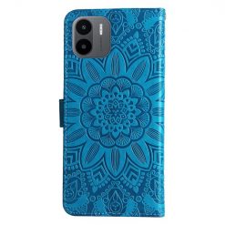 Peňaženkové puzdro Embossing Pattern Slnečnica modré – Xiaomi Redmi A1 / A2 | Lacné Kryty Lacné Kryty | Peňaženkové puzdro Embossing Pattern Slnečnica modré – Xiaomi Redmi A1 / A2 | Lacné Kryty