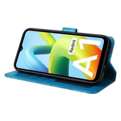 Peňaženkové puzdro Embossing Pattern Slnečnica modré – Xiaomi Redmi A1 / A2 | Lacné Kryty Lacné Kryty | Peňaženkové puzdro Embossing Pattern Slnečnica modré – Xiaomi Redmi A1 / A2 | Lacné Kryty