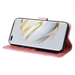 Lacné Kryty | Peňaženkové puzdro Embossing Pattern Slnečnica ružové – Huawei Nova 10 | Lacné Kryty