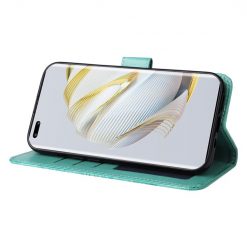 Lacné Kryty | Peňaženkové puzdro Embossing Pattern Slnečnica zelené – Huawei Nova 10 | Lacné Kryty