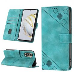 Lacné Kryty | Peňaženkové puzdro Embossing Pattern Square zelené – Huawei Nova 10 | Lacné Kryty