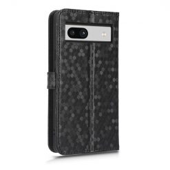 Lacné Kryty | Peňaženkové puzdro Honeycomb Dot Texture Case čierne – Google Pixel 7a 5G | Lacné Kryty