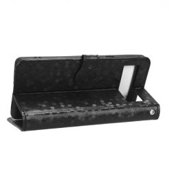 Lacné Kryty | Peňaženkové puzdro Honeycomb Dot Texture Case čierne – Google Pixel 7a 5G | Lacné Kryty