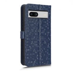 Lacné Kryty | Peňaženkové puzdro Honeycomb Dot Texture Case modré – Google Pixel 7a 5G | Lacné Kryty