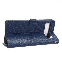 Lacné Kryty | Peňaženkové puzdro Honeycomb Dot Texture Case modré – Google Pixel 7a 5G | Lacné Kryty