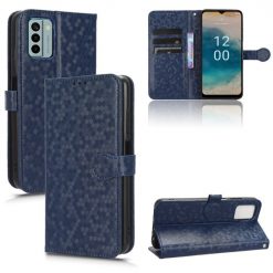 Lacné Kryty | Peňaženkové puzdro Honeycomb Dot Texture Case modré – Nokia G22 | Lacné Kryty