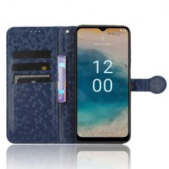 Lacné Kryty | Peňaženkové puzdro Honeycomb Dot Texture Case modré – Nokia G22 | Lacné Kryty