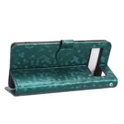 Lacné Kryty | Peňaženkové puzdro Honeycomb Dot Texture Case zelené – Google Pixel 7a 5G | Lacné Kryty