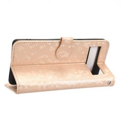 Lacné Kryty | Peňaženkové puzdro Honeycomb Dot Texture Case zlaté – Google Pixel 7a 5G | Lacné Kryty