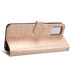Lacné Kryty | Peňaženkové puzdro Honeycomb Dot Texture Case zlaté – Nokia G22 | Lacné Kryty
