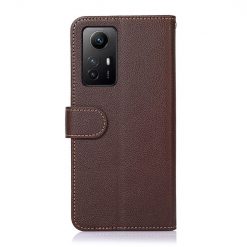 Lacné Kryty | Peňaženkové puzdro Khazneh RFID case hnedé – Xiaomi Redmi Note 12S | Lacné Kryty