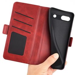 Lacné Kryty | Peňaženkové puzdro Magnetic fresh case červené – Google Pixel 7a 5G | Lacné Kryty