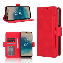 Lacné Kryty | Peňaženkové puzdro Slots case červené – Nokia G22 | Lacné Kryty