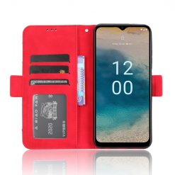 Lacné Kryty | Peňaženkové puzdro Slots case červené – Nokia G22 | Lacné Kryty