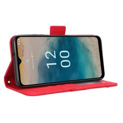 Lacné Kryty | Peňaženkové puzdro Slots case červené – Nokia G22 | Lacné Kryty