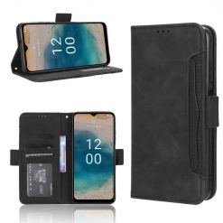 Lacné Kryty | Peňaženkové puzdro Slots case čierne – Nokia G22 | Lacné Kryty
