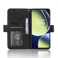 Lacné Kryty | Peňaženkové puzdro Slots case čierne – OnePlus Nord CE 3 Lite 5G | Lacné Kryty