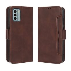 Lacné Kryty | Peňaženkové puzdro Slots case hnedé – Nokia G22 | Lacné Kryty