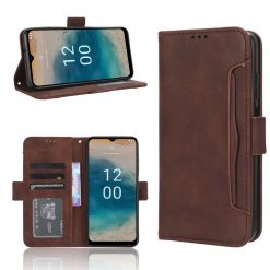 Lacné Kryty | Peňaženkové puzdro Slots case hnedé – Nokia G22 | Lacné Kryty