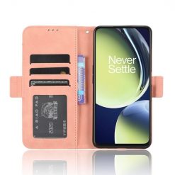 Lacné Kryty | Peňaženkové puzdro Slots case ružové – OnePlus Nord CE 3 Lite 5G | Lacné Kryty
