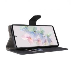 Lacné Kryty | Peňaženkové puzdro Solid čierne – Google Pixel 7 5G | Lacné Kryty