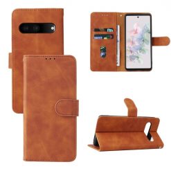 Lacné Kryty | Peňaženkové puzdro Solid hnedé – Google Pixel 7 5G | Lacné Kryty