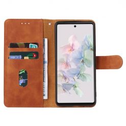Lacné Kryty | Peňaženkové puzdro Solid hnedé – Google Pixel 7 5G | Lacné Kryty