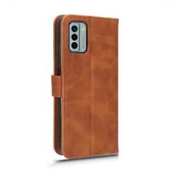 Lacné Kryty | Peňaženkové puzdro Solid hnedé – Nokia G22 | Lacné Kryty
